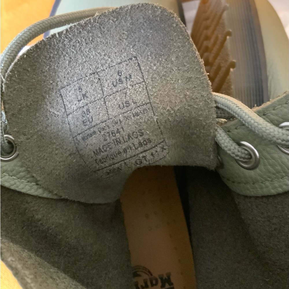 Dr. Martens 1460 Pascal Lace-Up Khaki Green Boots - Picture 5 of 7